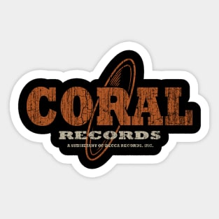 Coral Records Sticker